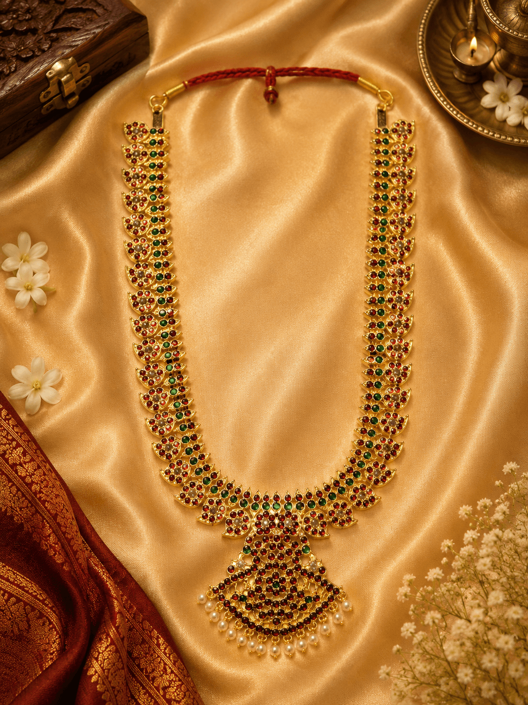 3MM Mango Pathakam Haram | Imitation Jewellery for Classical Dance