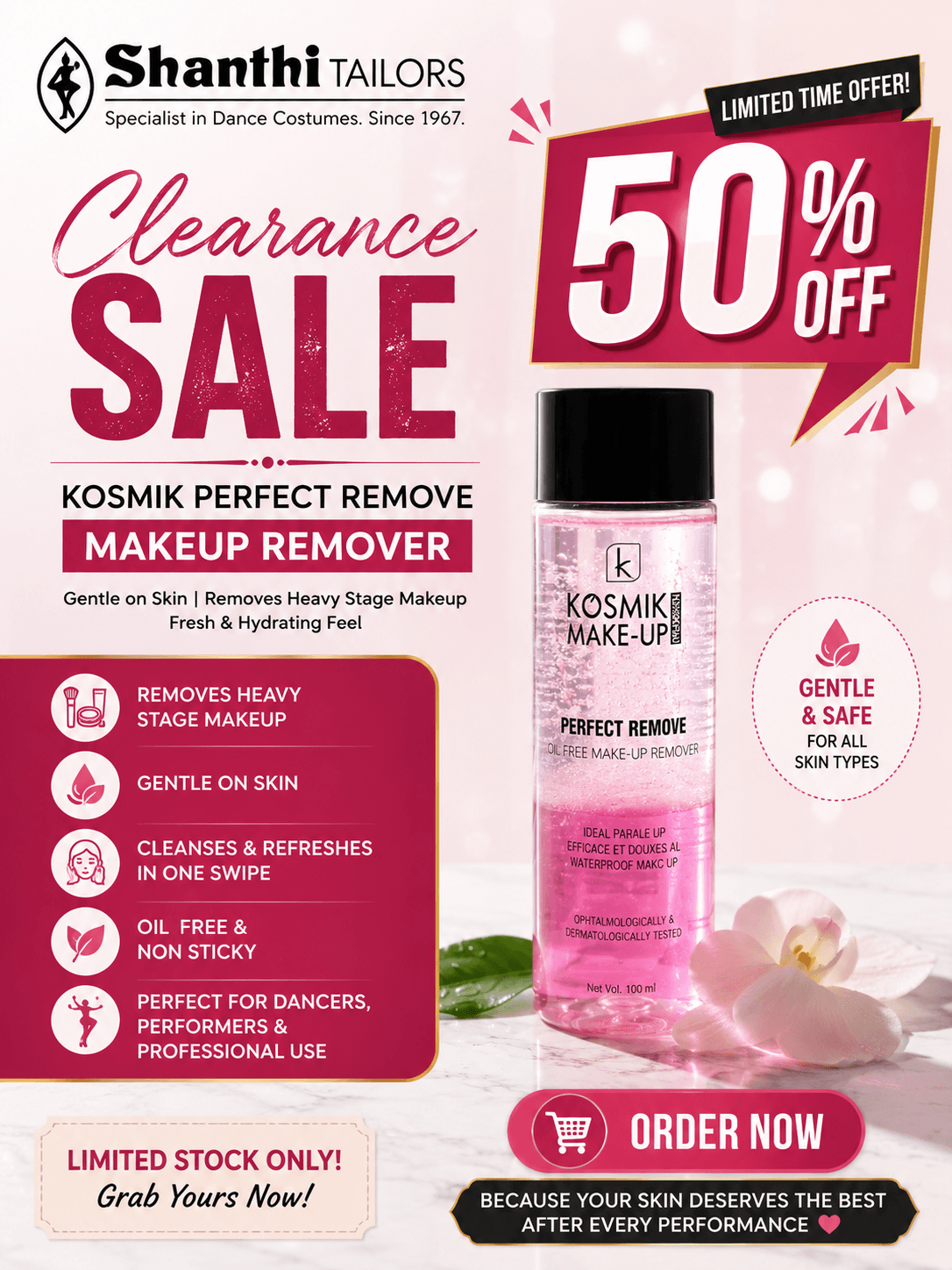 Makeup Remover | Kosmik Perfect Remove Oil-Free