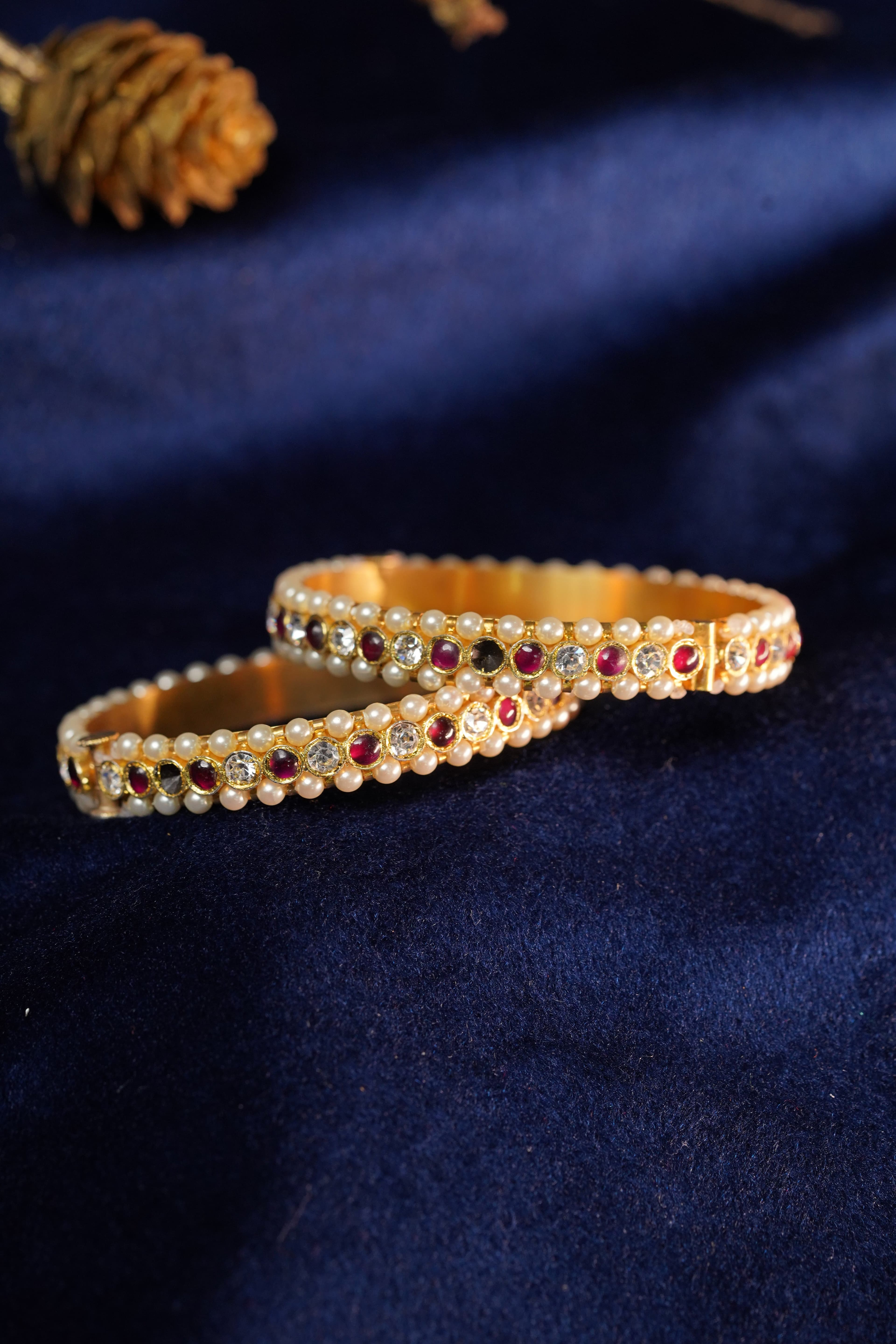 Pearls Bangle Open screw type - Bangles