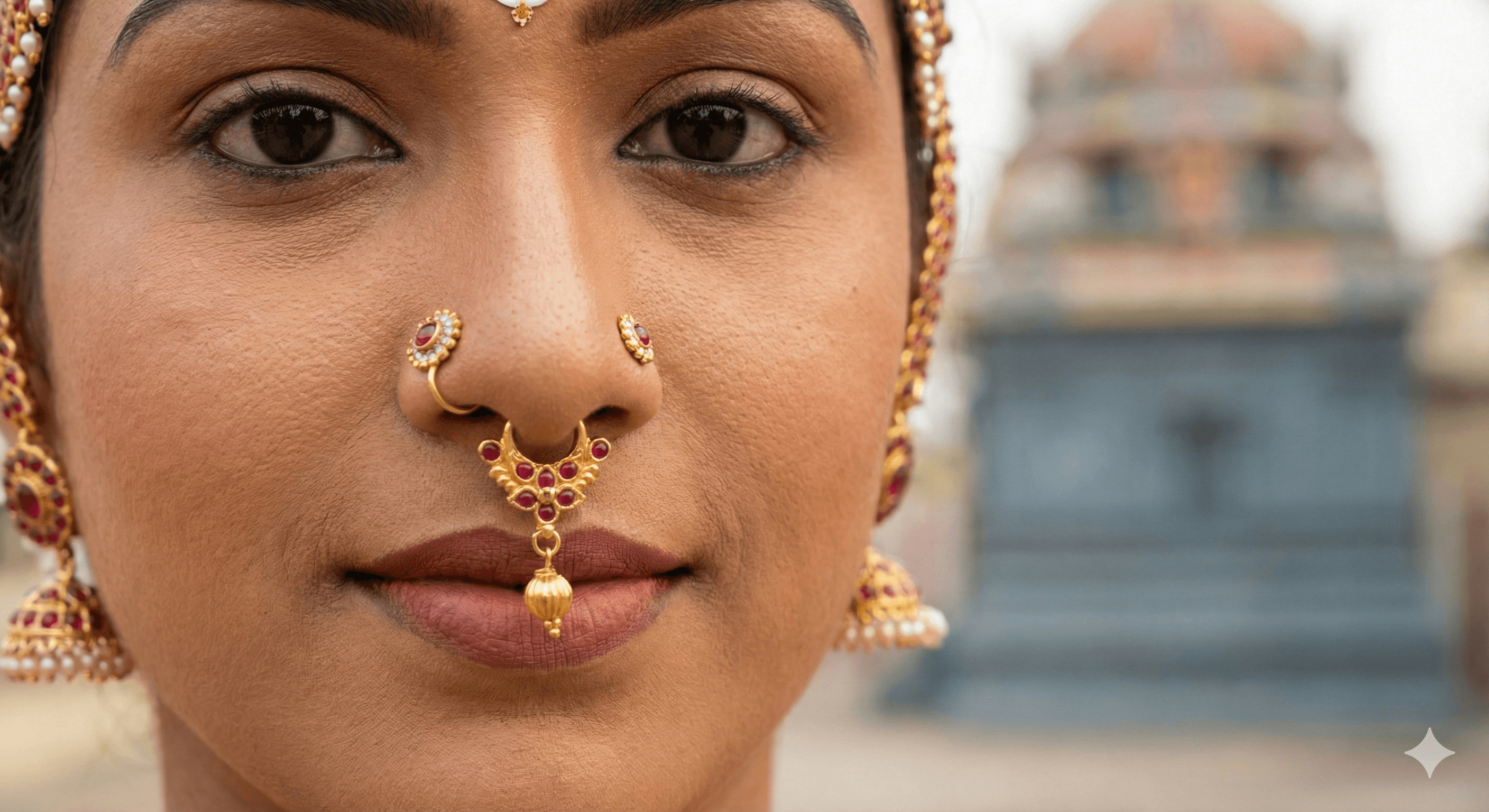 Bharatanatyam Nose Rings, Nathu & Bullakku | Press & Screw