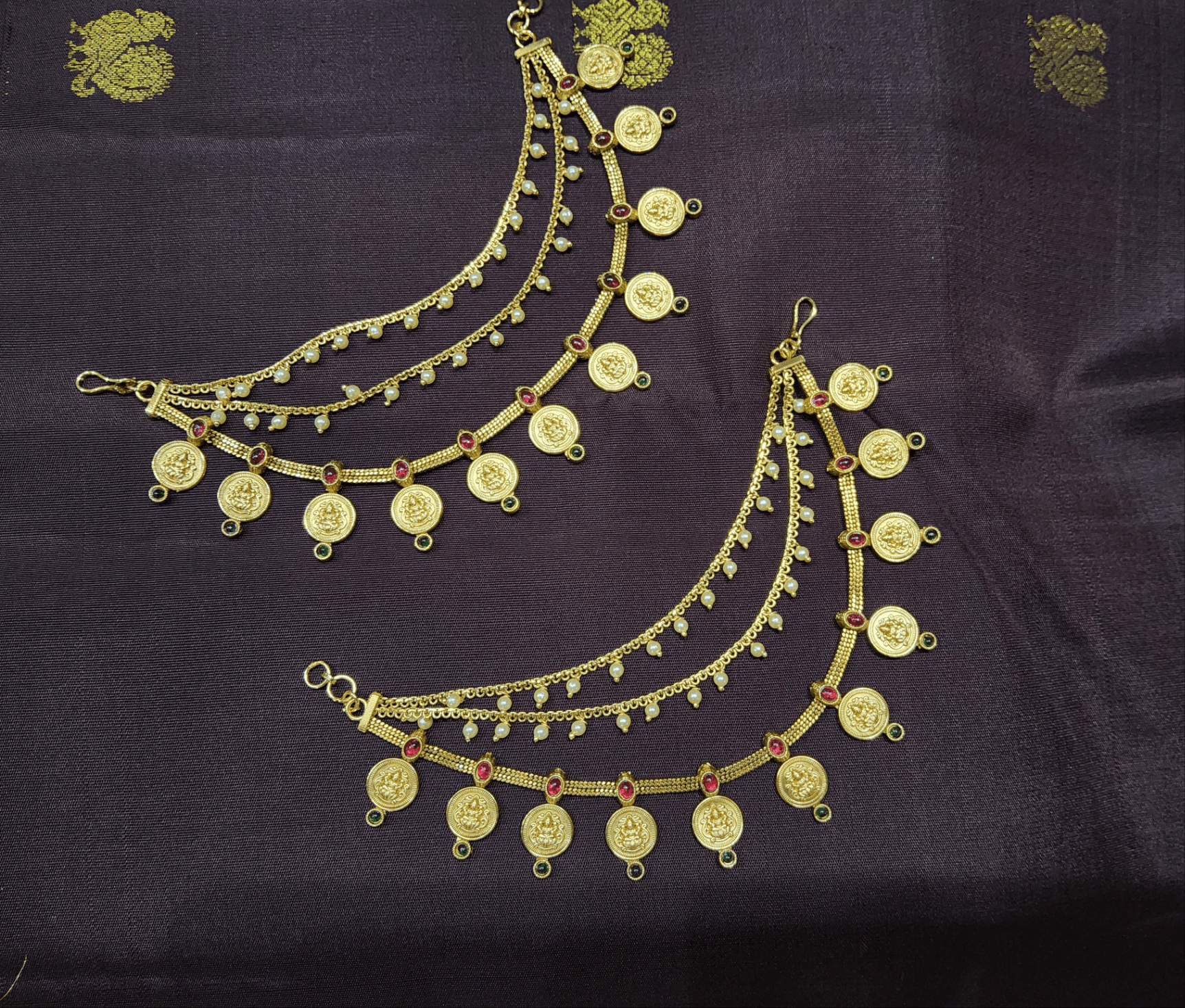 Shanthi Tailors Antique Finish Mattal Earring
