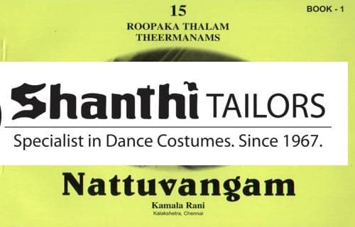 Nattuvangam 15 Roopaka Thalam Book - 1. Indian classical dance notations.