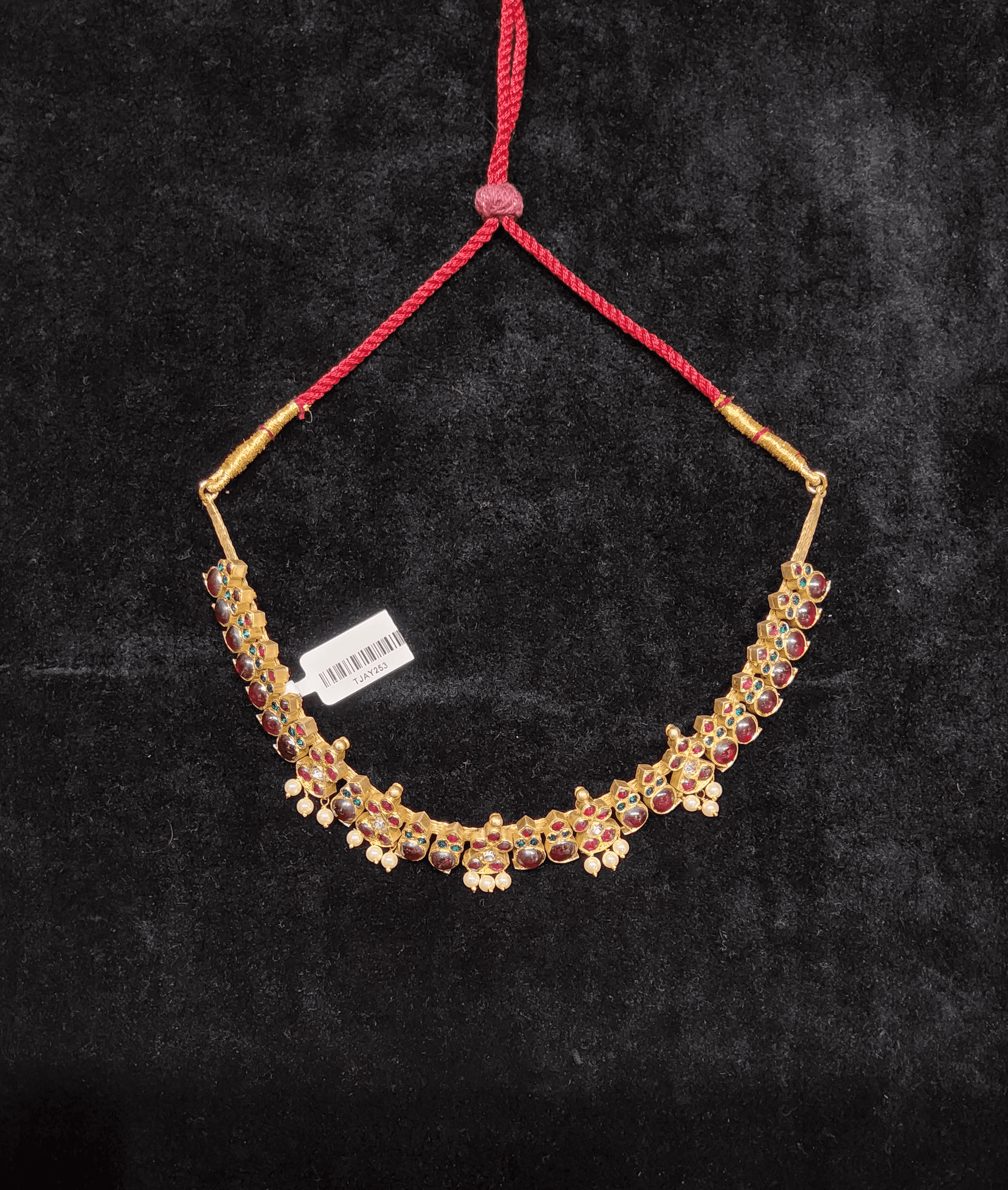 Bharatanatyam Jewellery Set - Mango Choker Temple Jewelry Shanthitailor