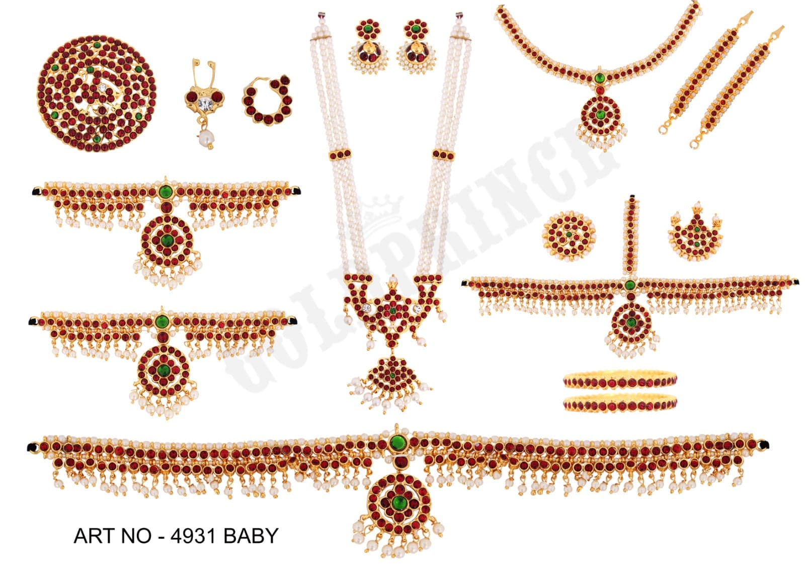 Thin Full set jewellery | Imitation Dance Jewellery | ART 4931-shanthitailors