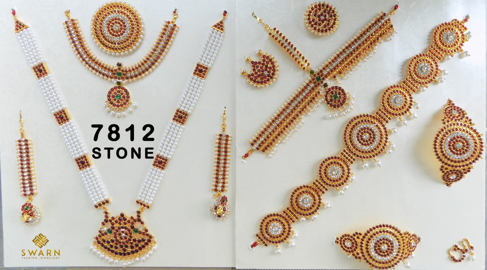 Soundarya Full set jewellery | Imitation Dance Jewellery | 7812