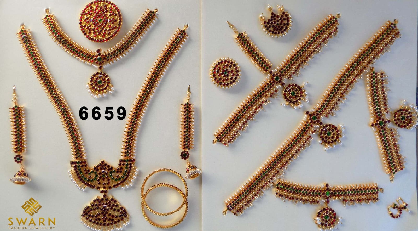 V shaped Imitation Dance Full SET  | Imitation | Jewellery Set | 6659-shanthitailors