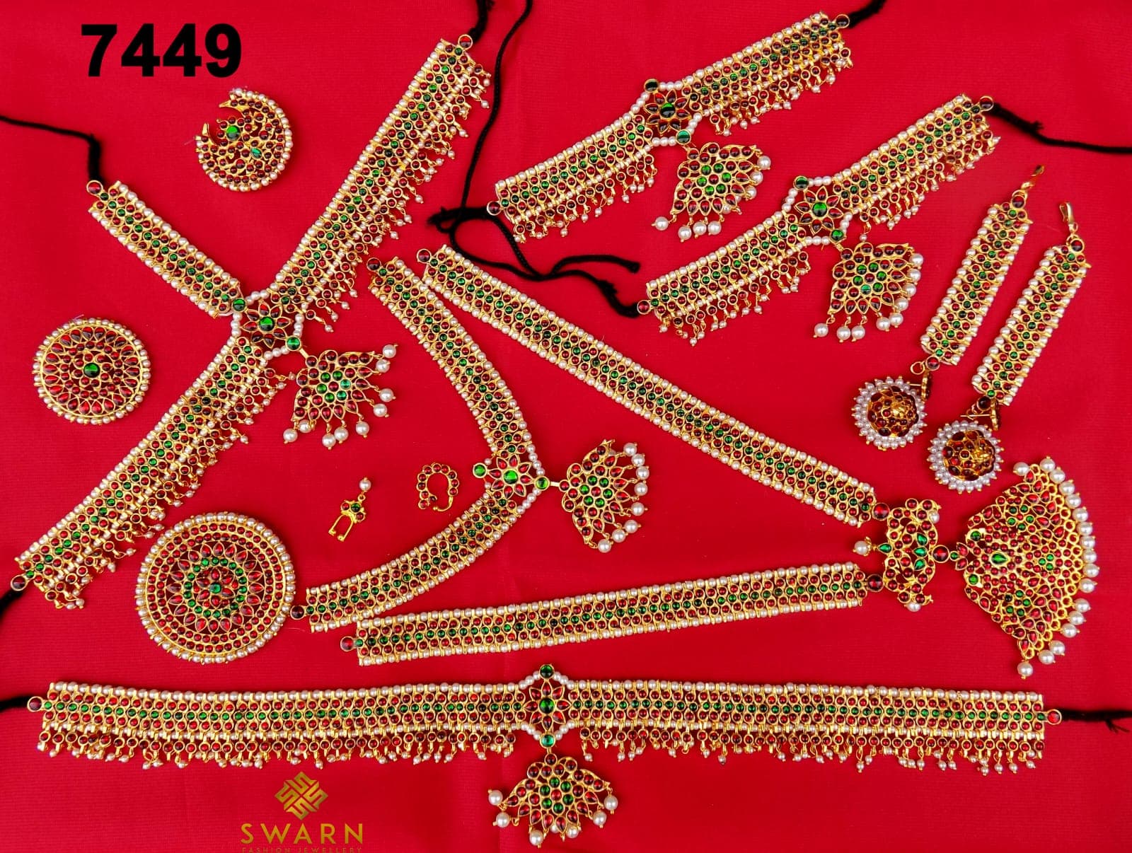 V shaped Imitation Dance Full SET  |Jewellery Set | 7449