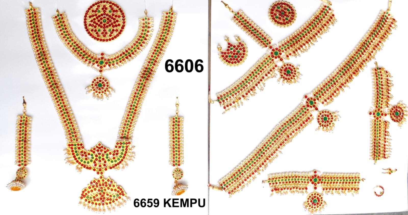 V shaped Imitation Dance Full SET  |Jewellery Set | 6606