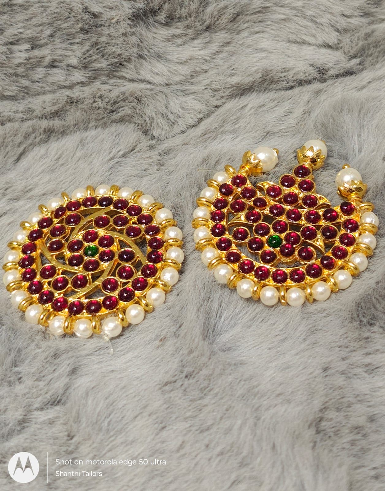 Classical Dance Jewelry: Sun & Moon Nethi Chutti Headset. Temple jewelry.