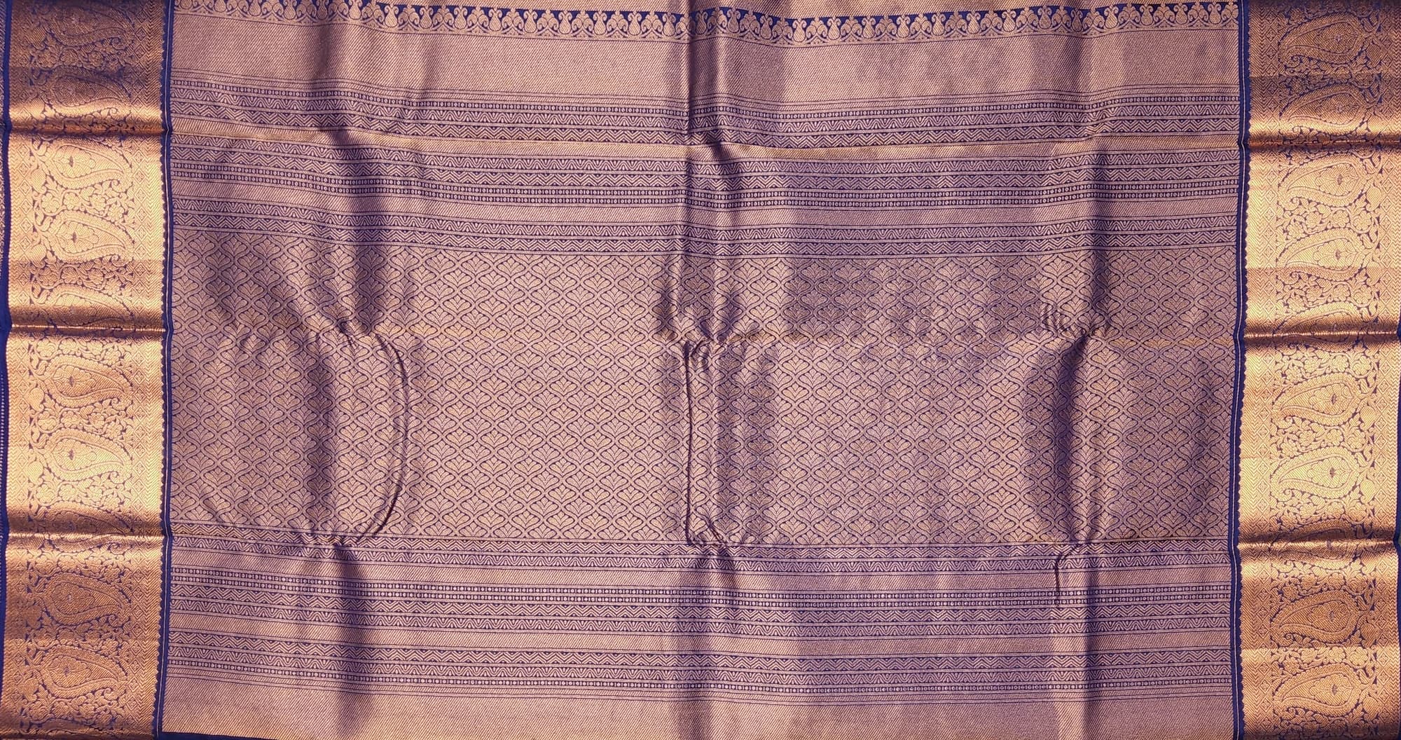 Checked Green with Dark Blue | Semi Silk | STPL26