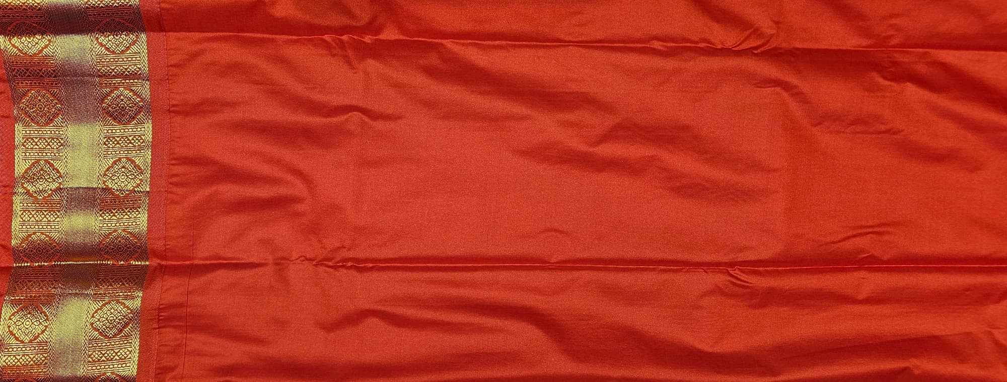 White with Orange | Margam saree