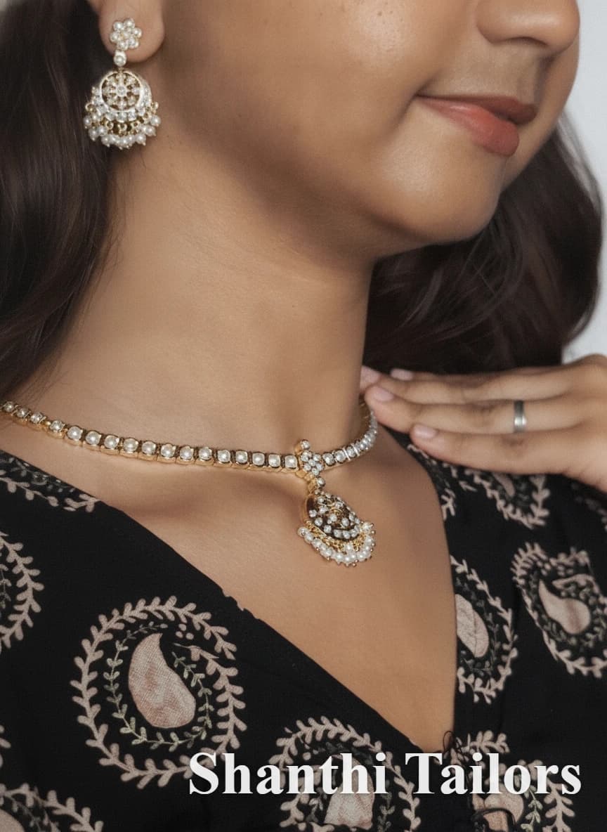 Choker with Earrings | Copper Jewellery