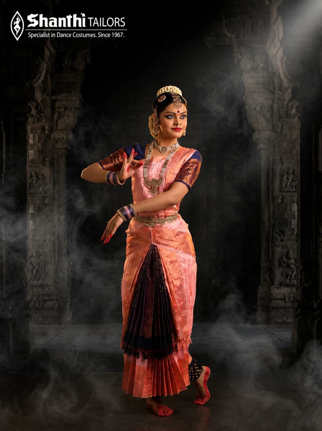 Skirt Model - Kalkeshtra Style for Bharatnatyam |  bharatanatyam costume