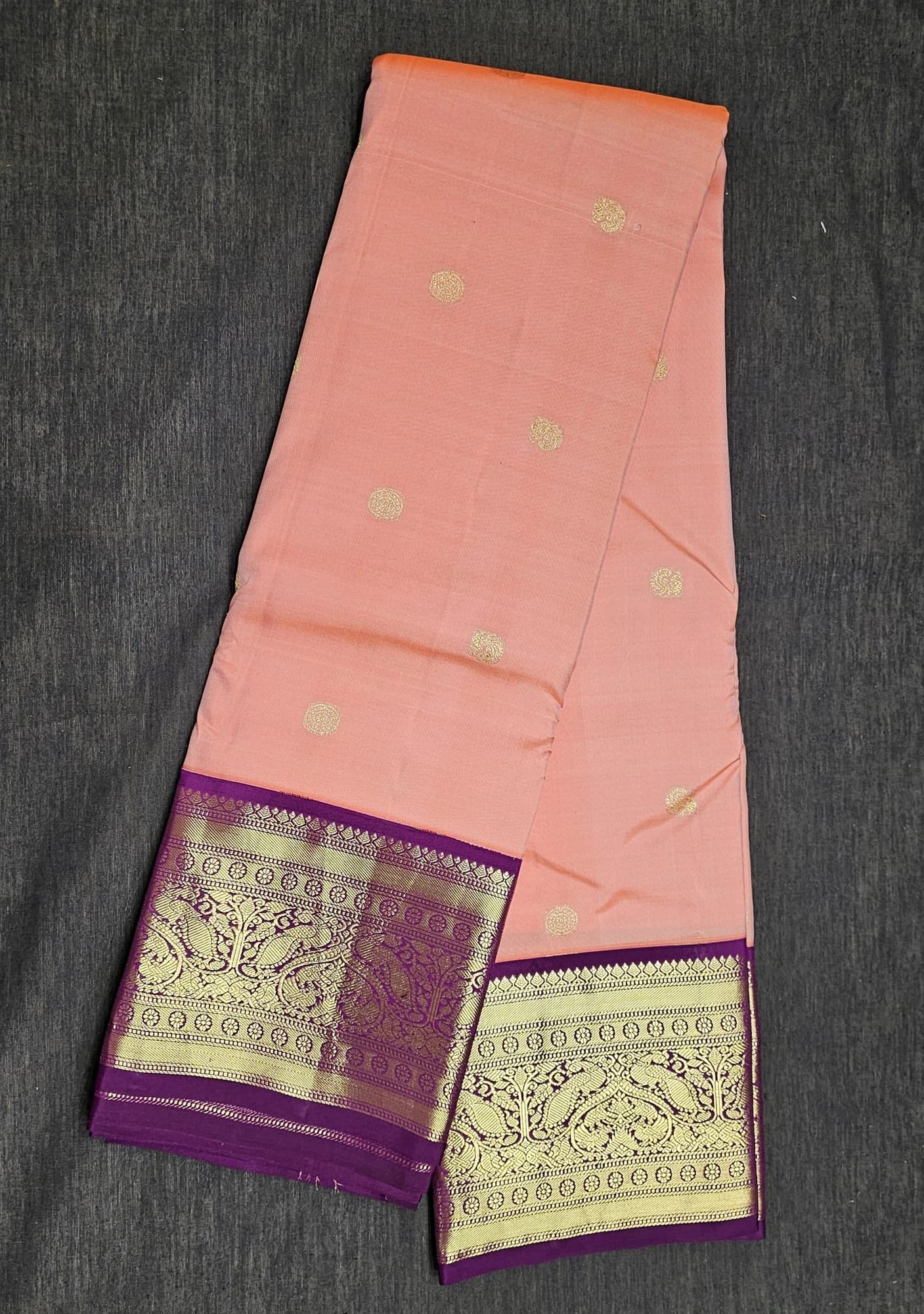Light Pink with Vadamalli | Kanchipuram Silk Saree | Arangetram | SP508