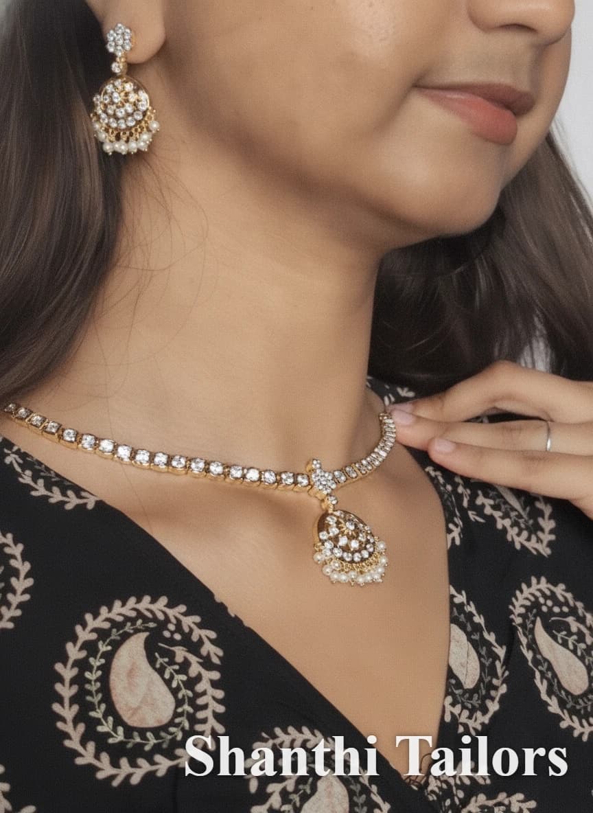 Choker with Earrings | Copper Jewellery