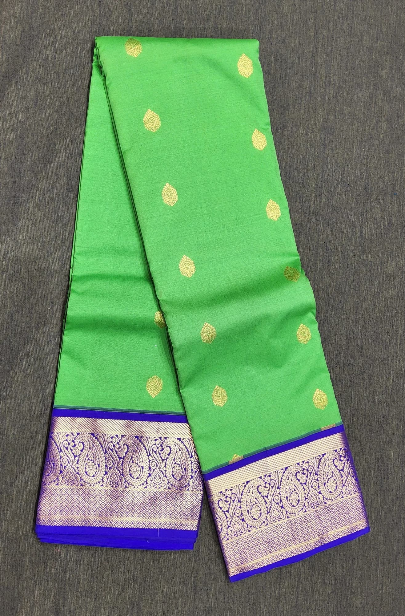 Green with ink Blue | Silk Saree | STPL25