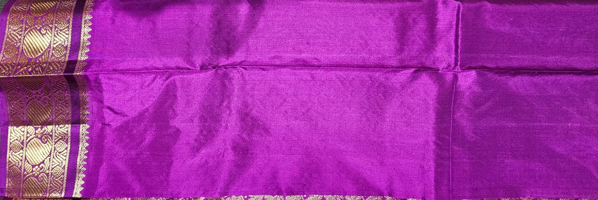 Green w Vadamalli |  Dharmavaram Silk Saree