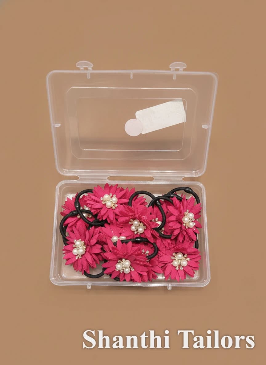 Flower Rubber Band | 25 pcs in a Box | Shanthitailors