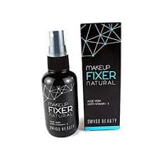 Swiss Beauty Makeup Fixer Spray - Front view of bottle, long-lasting, for dance & performance makeup.