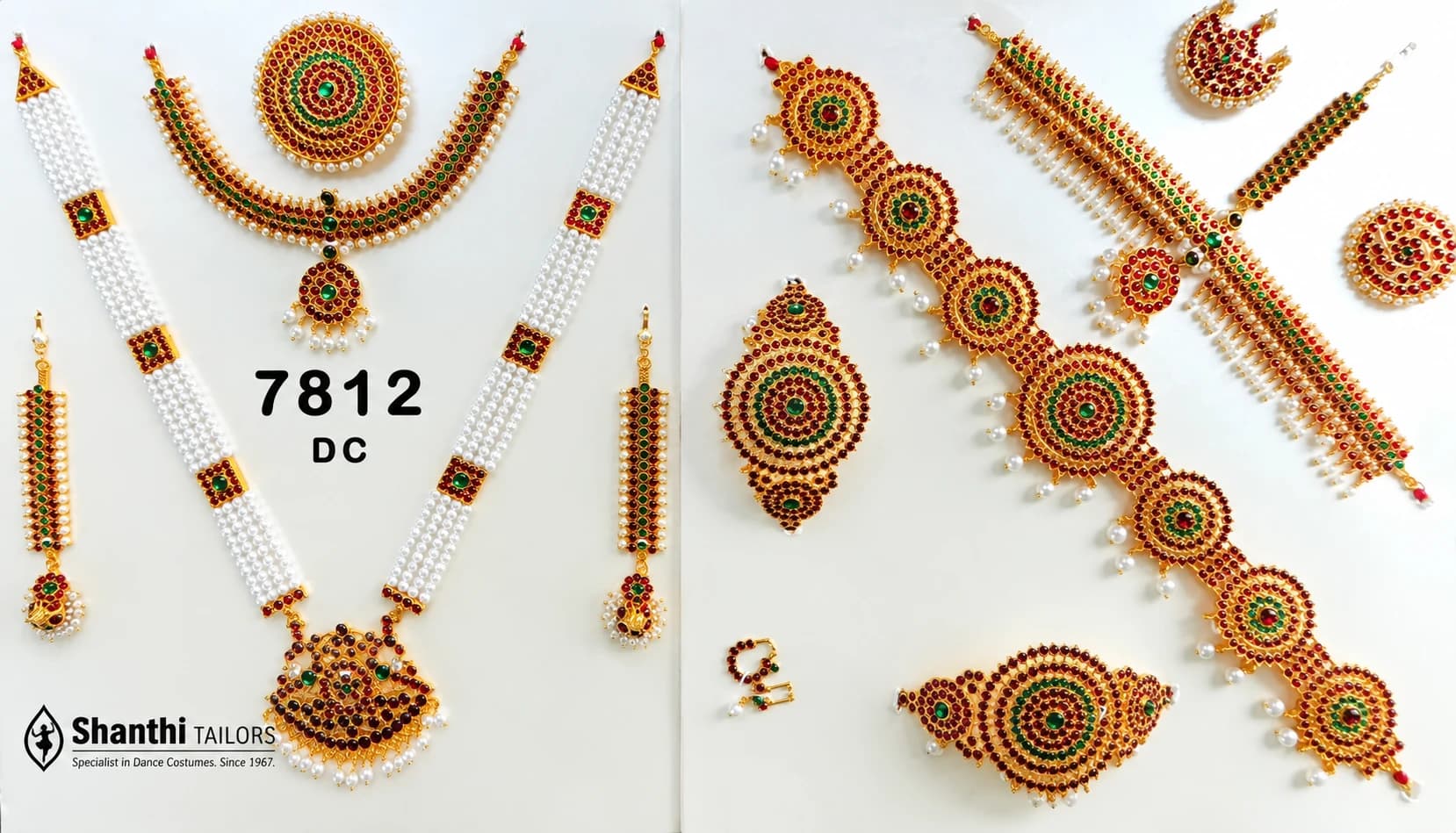 Soundarya Full set jewellery | Imitation Dance Jewellery | 7812 DC