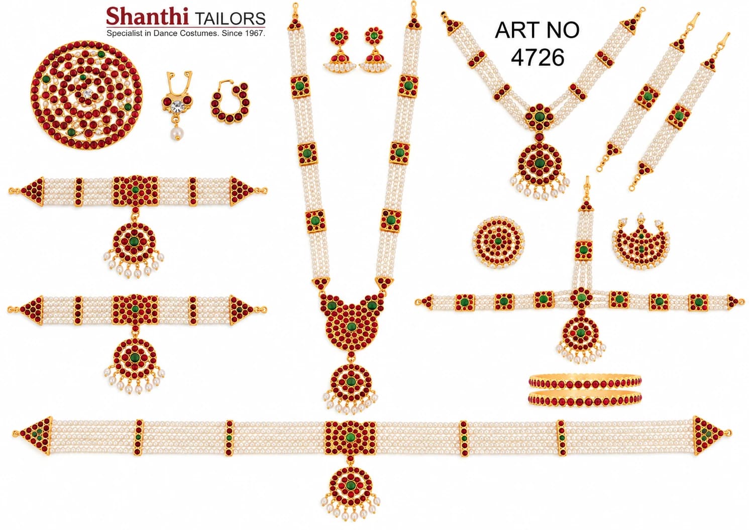 Full set jewellery | Imitation Dance Jewellery | ART 4726