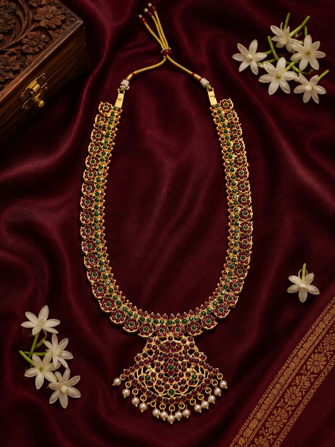 3MM Mango Pathakam Haram | Imitation Jewellery for Classical Dance