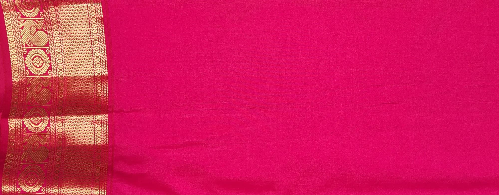 Dark Green w Pink | Margam Saree
