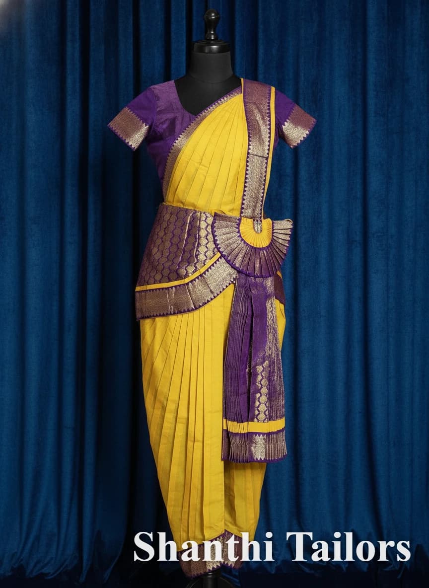 Yellow with Vadamalli | Readymade Pant Costume | Bharathanatyam | E126