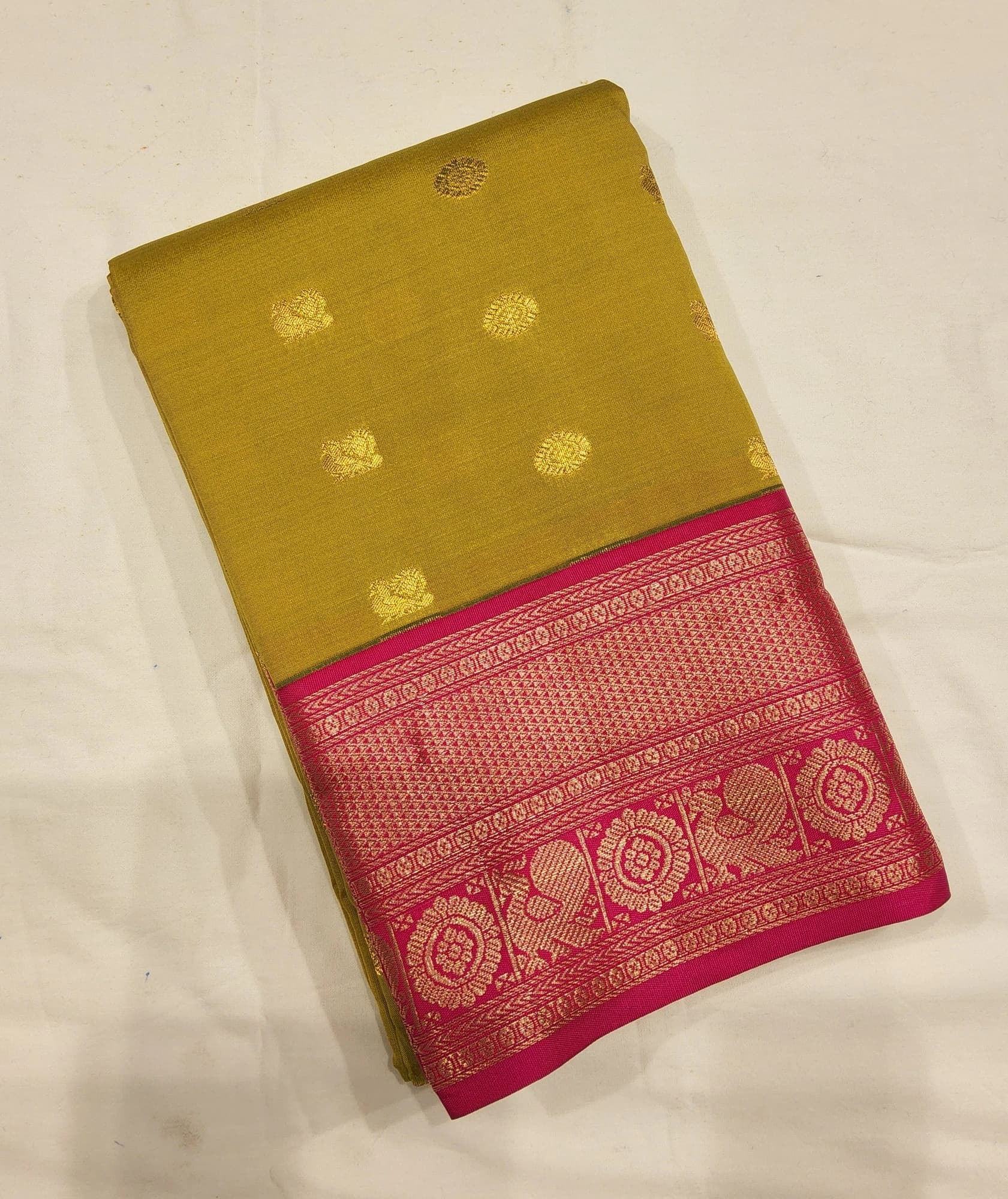 Sneha Green w Pink | Margam Saree