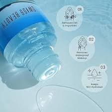 Swiss Beauty Micellar Water. Makeup remover for sensitive skin. Indian dance makeup removal.