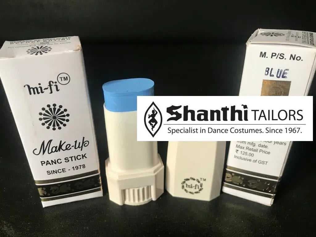 Mifi PanStick dance makeup paste for Bharatnatyam, Kuchipudi, Kathak. Shanthi Tailors.