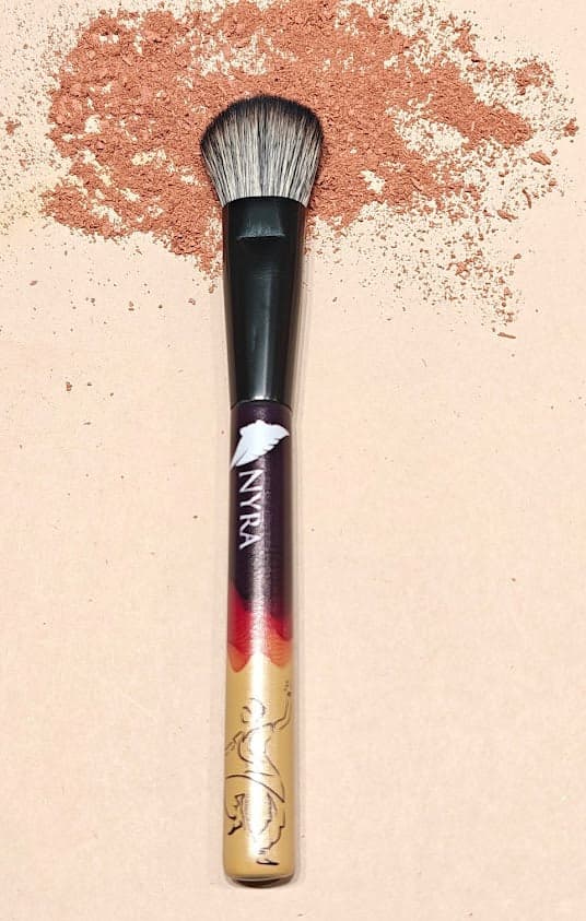 Nyra Dance Makeup Brush Set. Angled brush head. Professional quality for dancers.