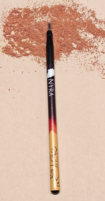 Professional Dance Makeup Brush. Nyra Dance Makeup. Close up on brush head.
