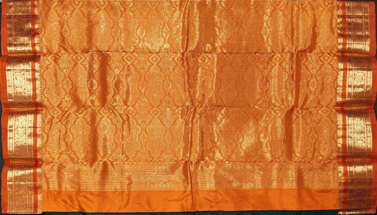 Dharmavaram Silk Saree: Forest Green for Bharatanatyam Dance