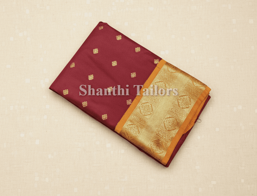 Maroon with Mustard | Margam saree