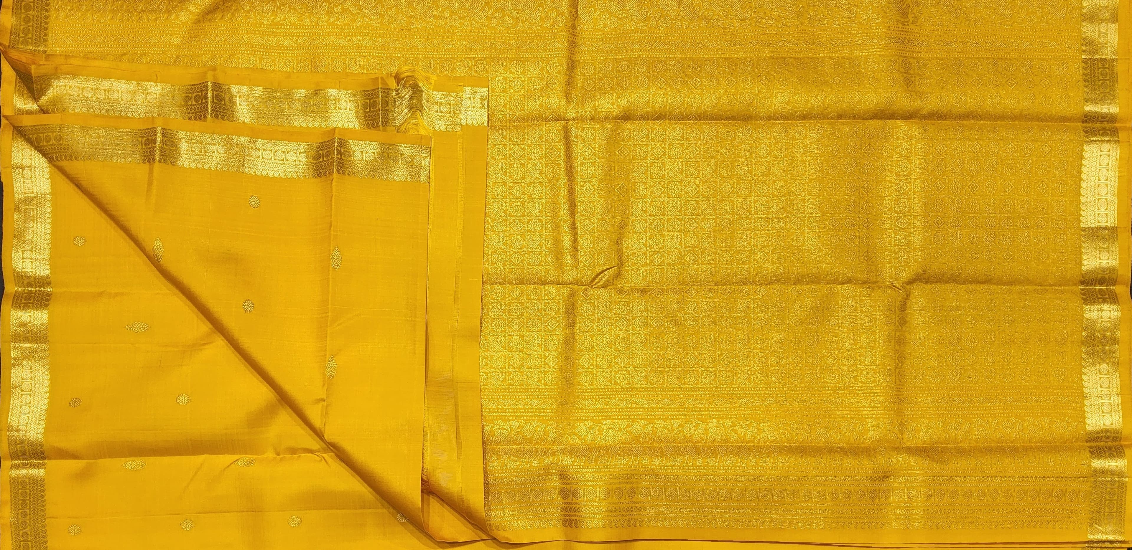 Bharatanatyam Arangetram Kanchipuram Silk Saree - Radiant Yellow