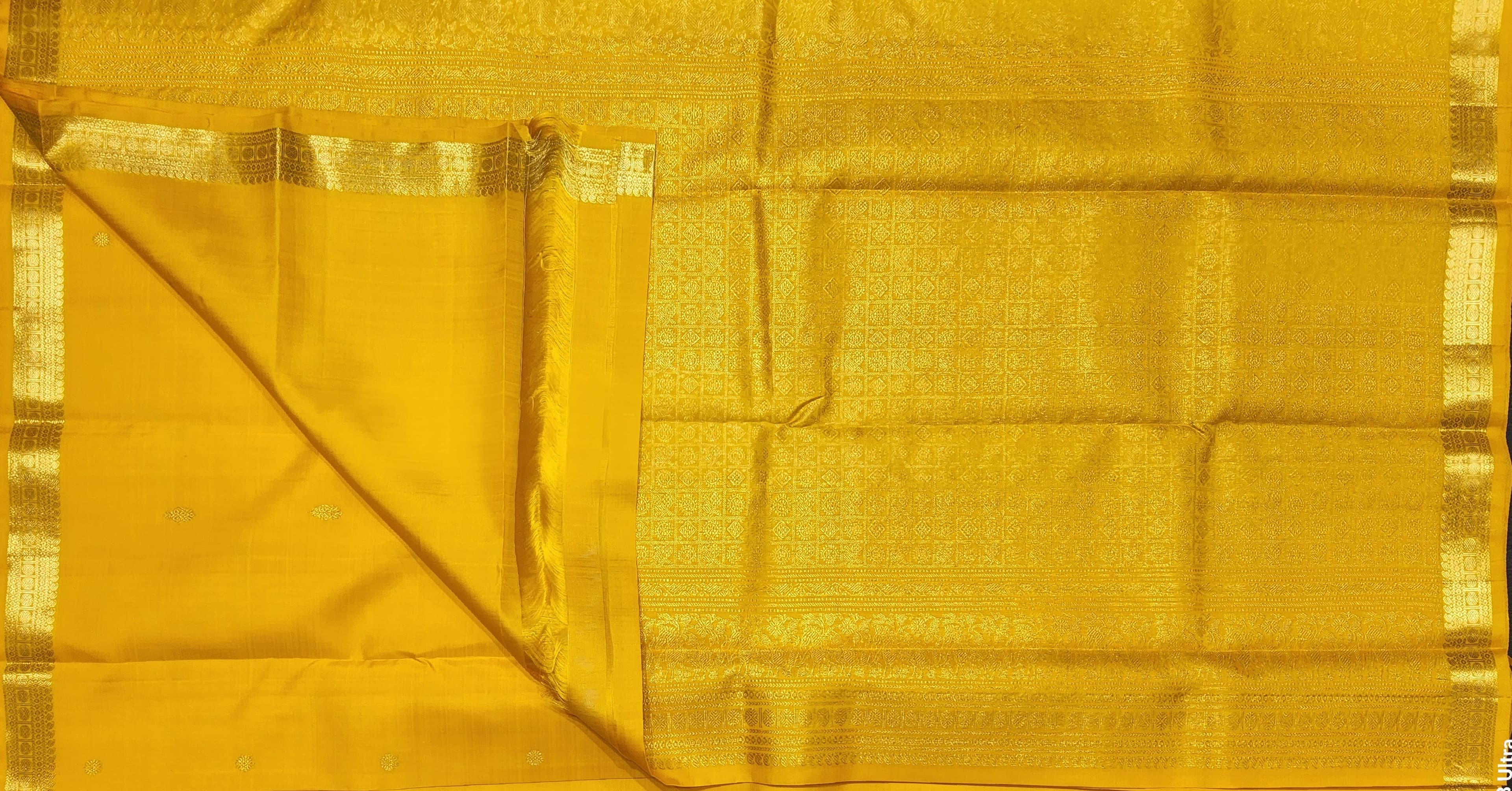 Bharatanatyam Arangetram Kanchipuram Silk Saree - Radiant Yellow