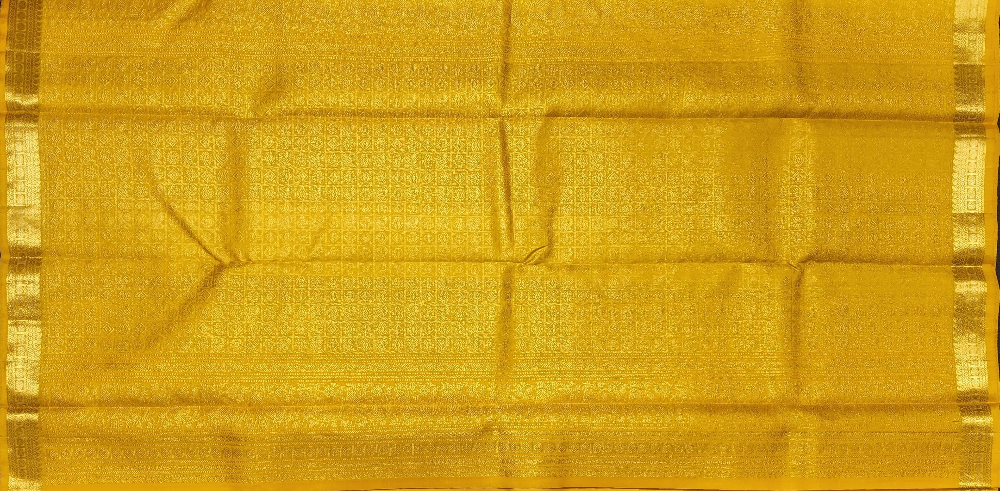 Bharatanatyam Arangetram Kanchipuram Silk Saree - Radiant Yellow