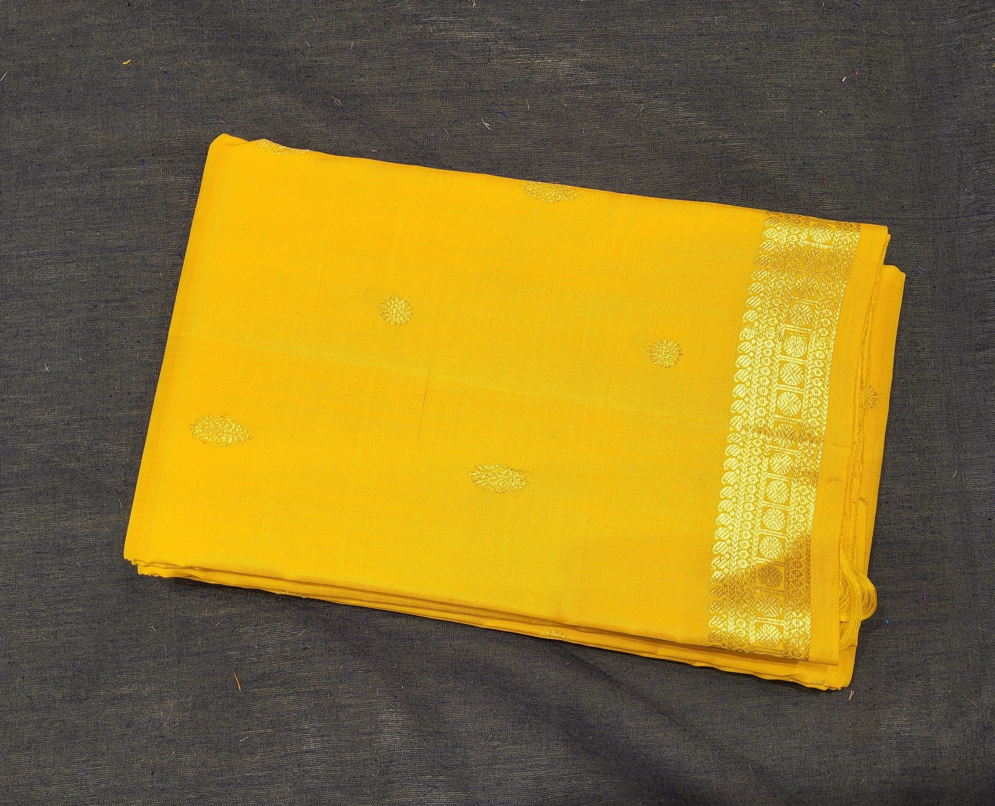 Bharatanatyam Arangetram Kanchipuram Silk Saree - Radiant Yellow