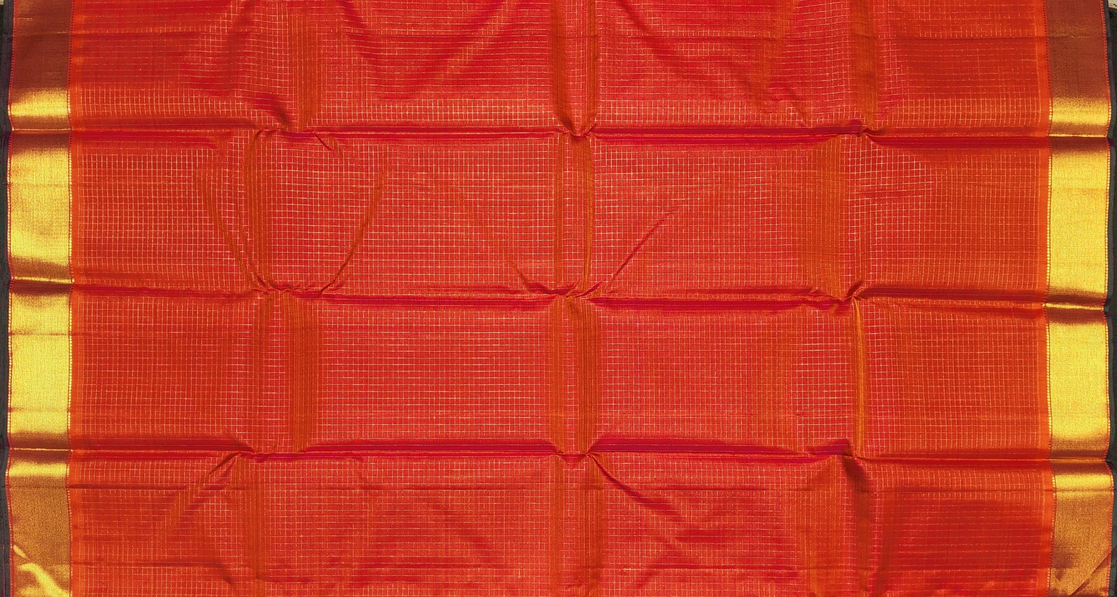 Bharatanatyam Arangetram Kanchipuram Silk Saree - Peach Gold
