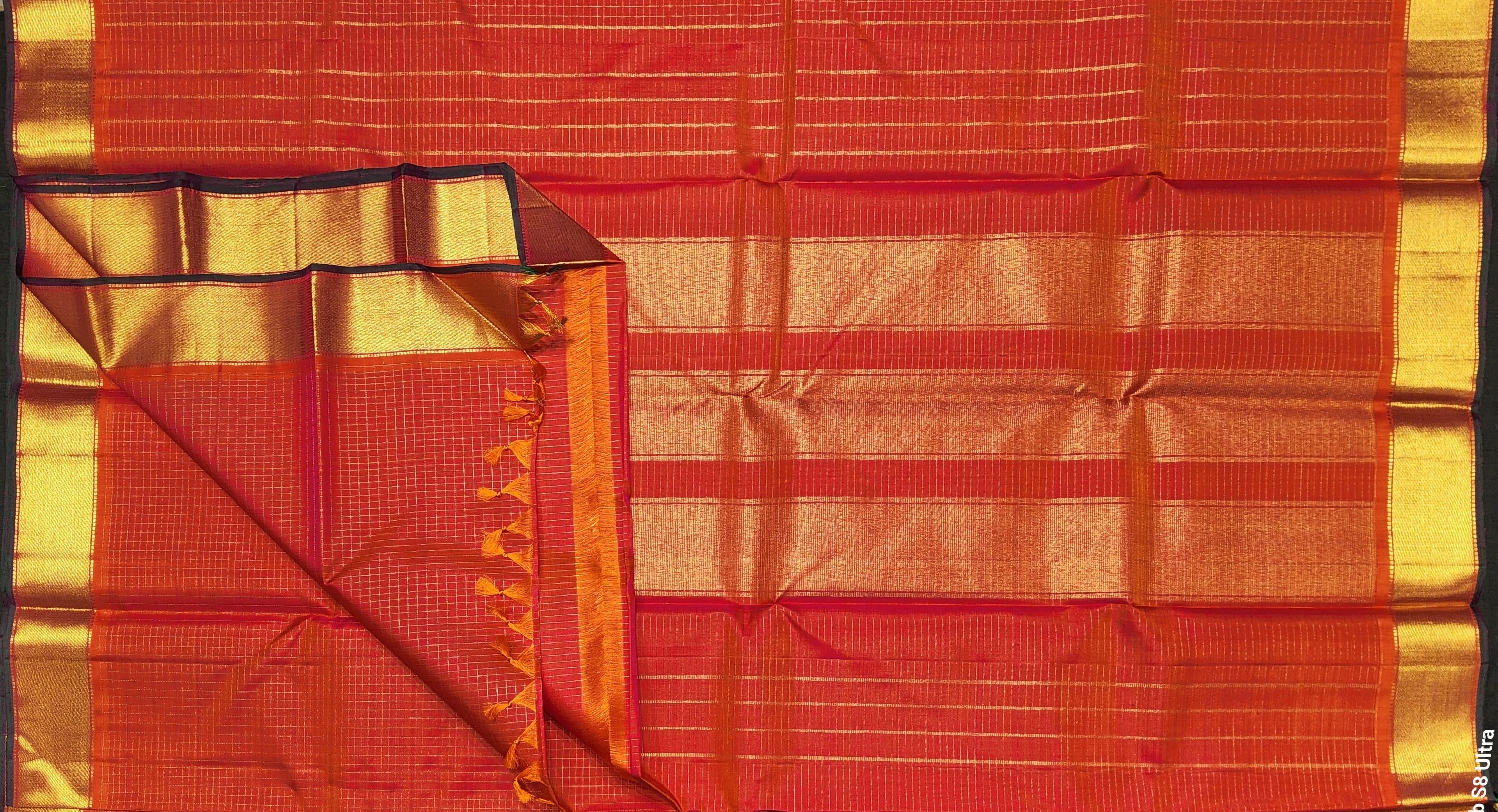 Bharatanatyam Arangetram Kanchipuram Silk Saree - Peach Gold