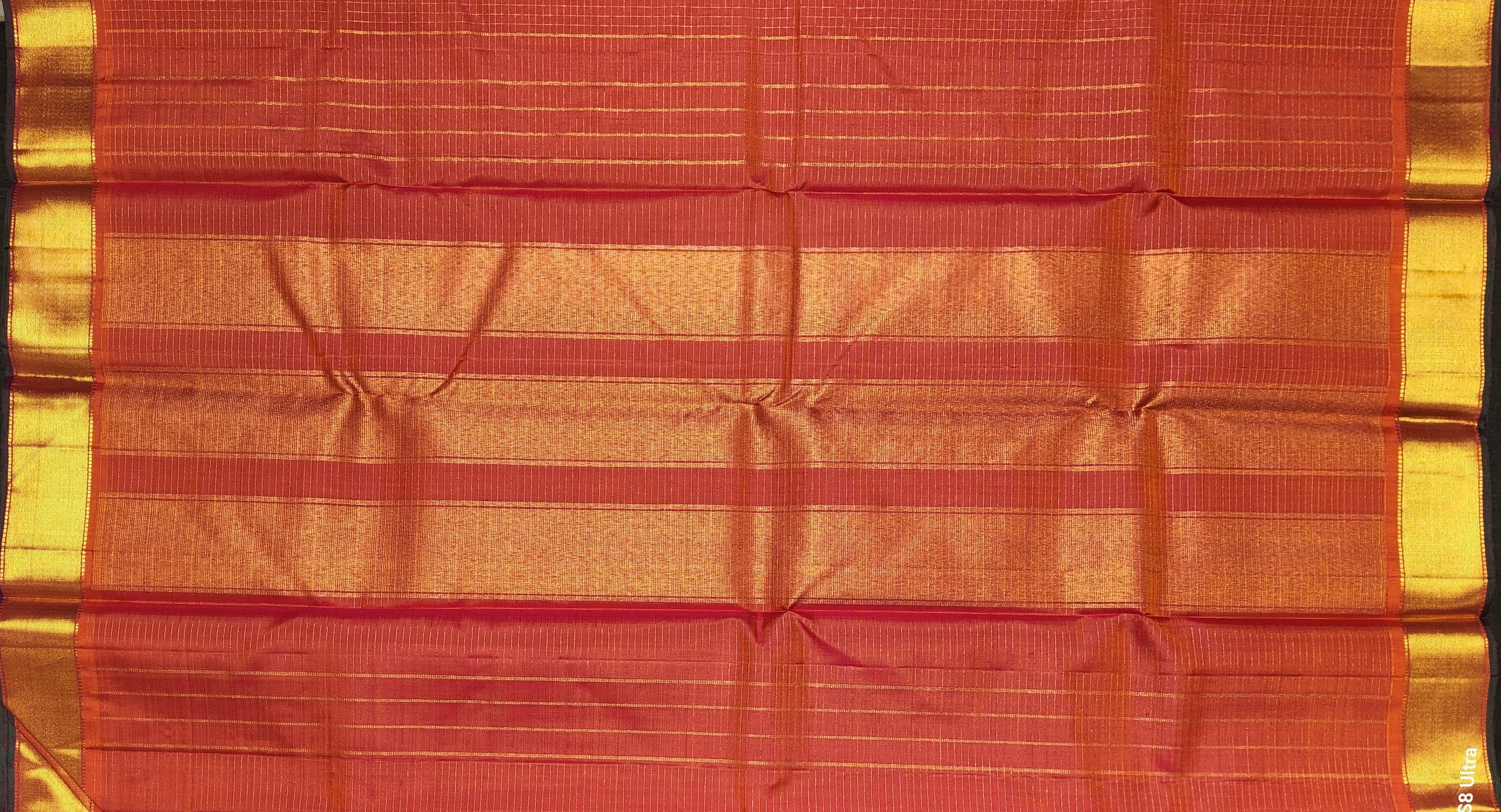 Bharatanatyam Arangetram Kanchipuram Silk Saree - Peach Gold