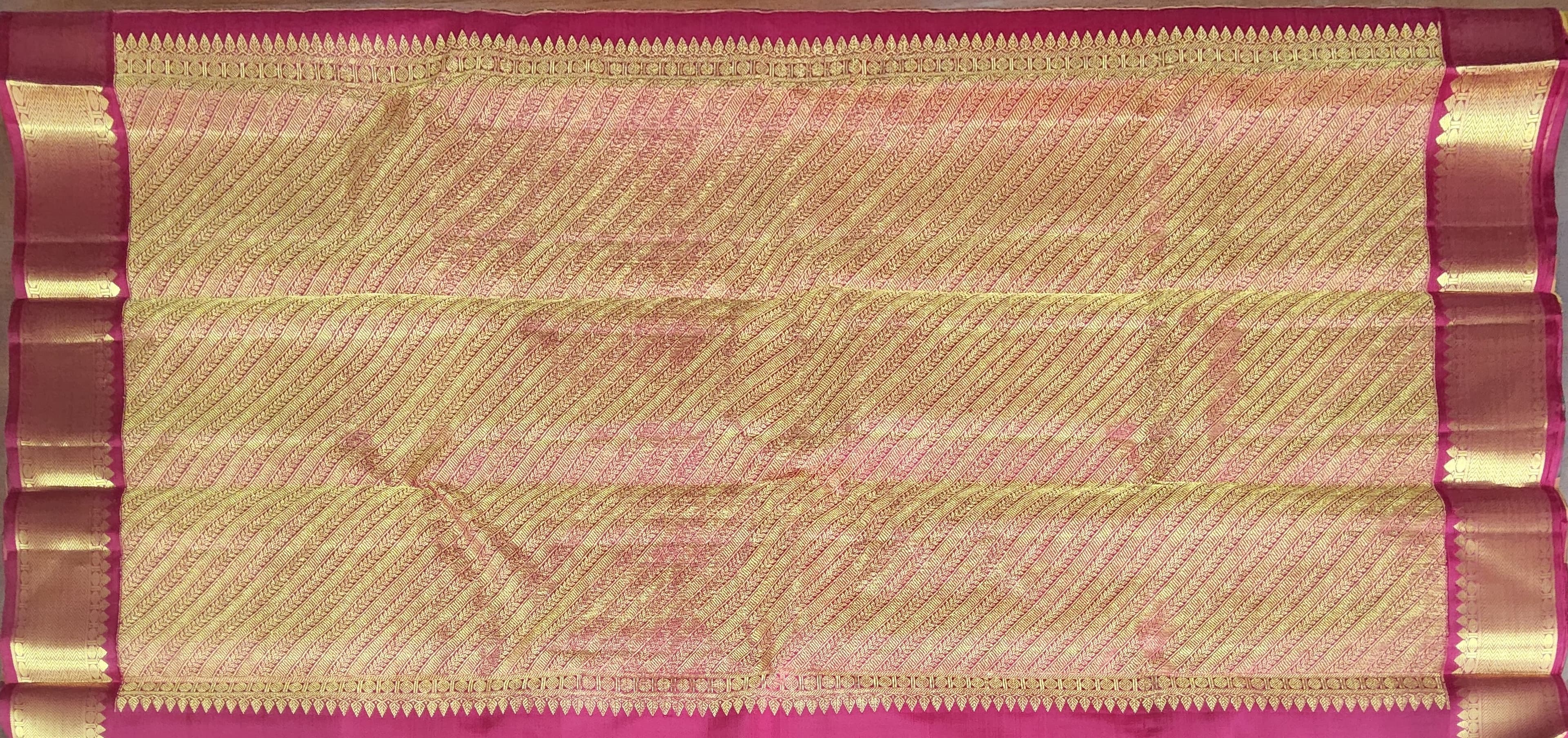 Arangetram Kanchipuram Silk Saree - Multicolour Checked