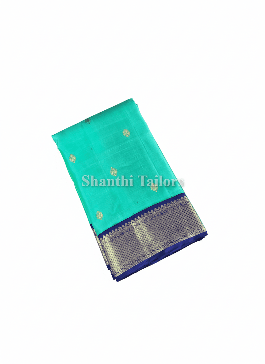 Green & Blue | Kanchipuram Silk Saree | Bharathanatyam & Arangetram