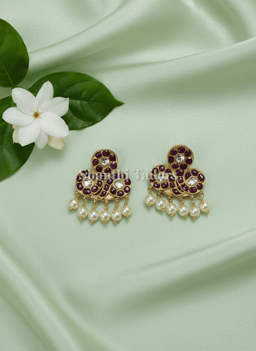 Nagar Stud | Original Temple Jewellery | Stud