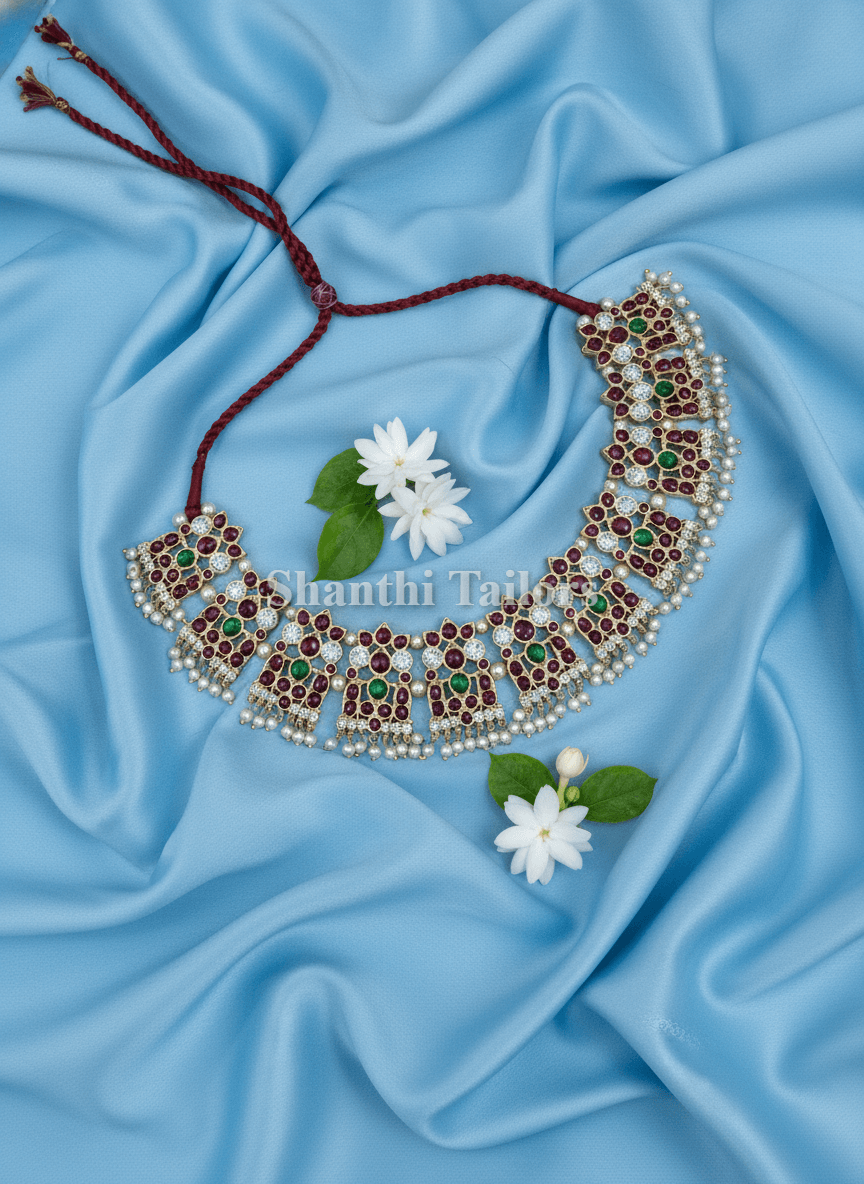Lotus Necklace | Original Temple Jewellery | Short Necklace
