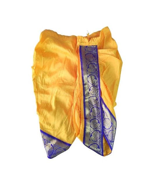 Little Krishna costume, Panchakacham Krishnar Pant for 3-year-old, bharatanatyam dress.