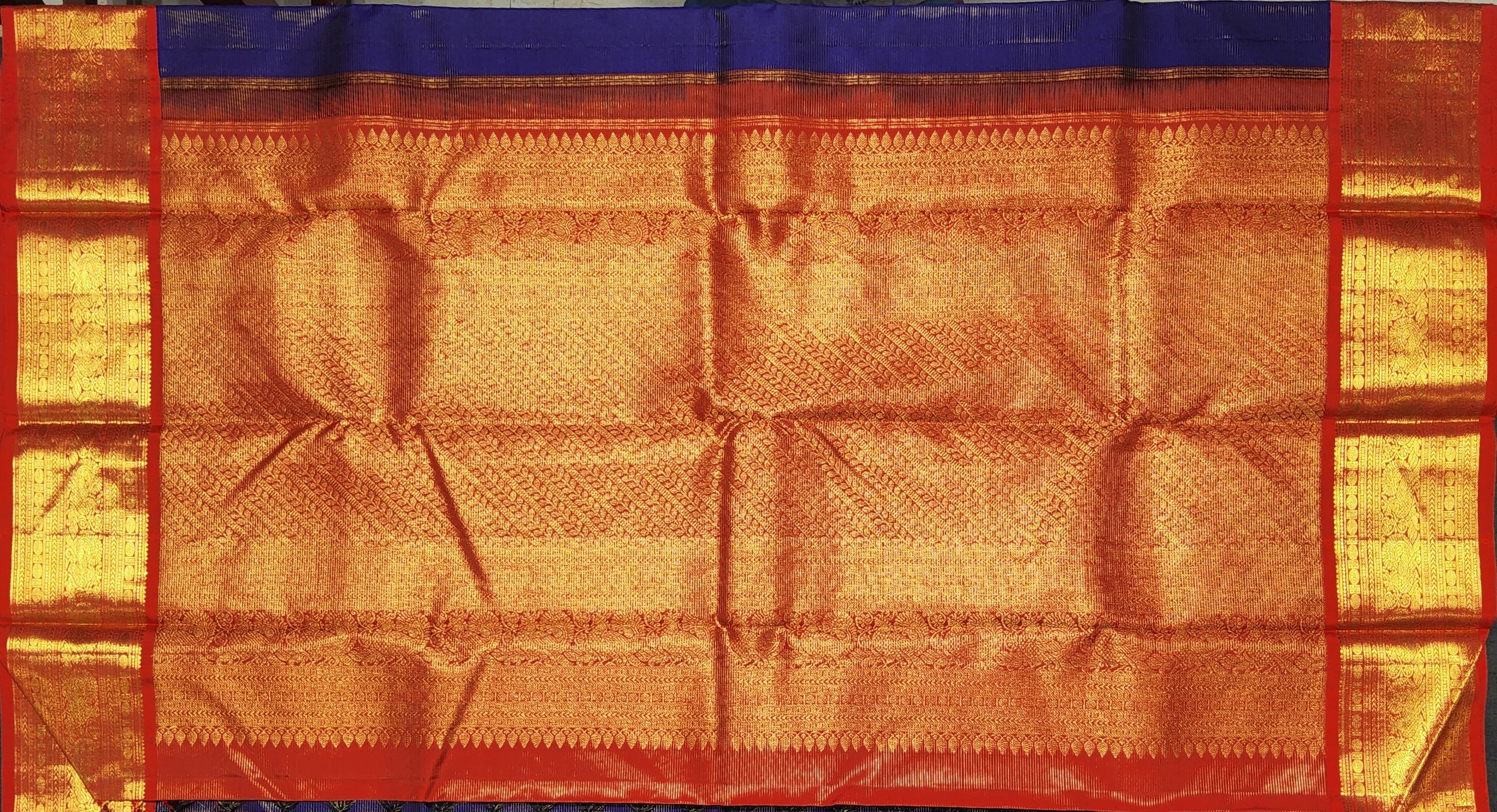 Arangetram Kanchipuram Silk Saree - Regal Purple & Red Zari