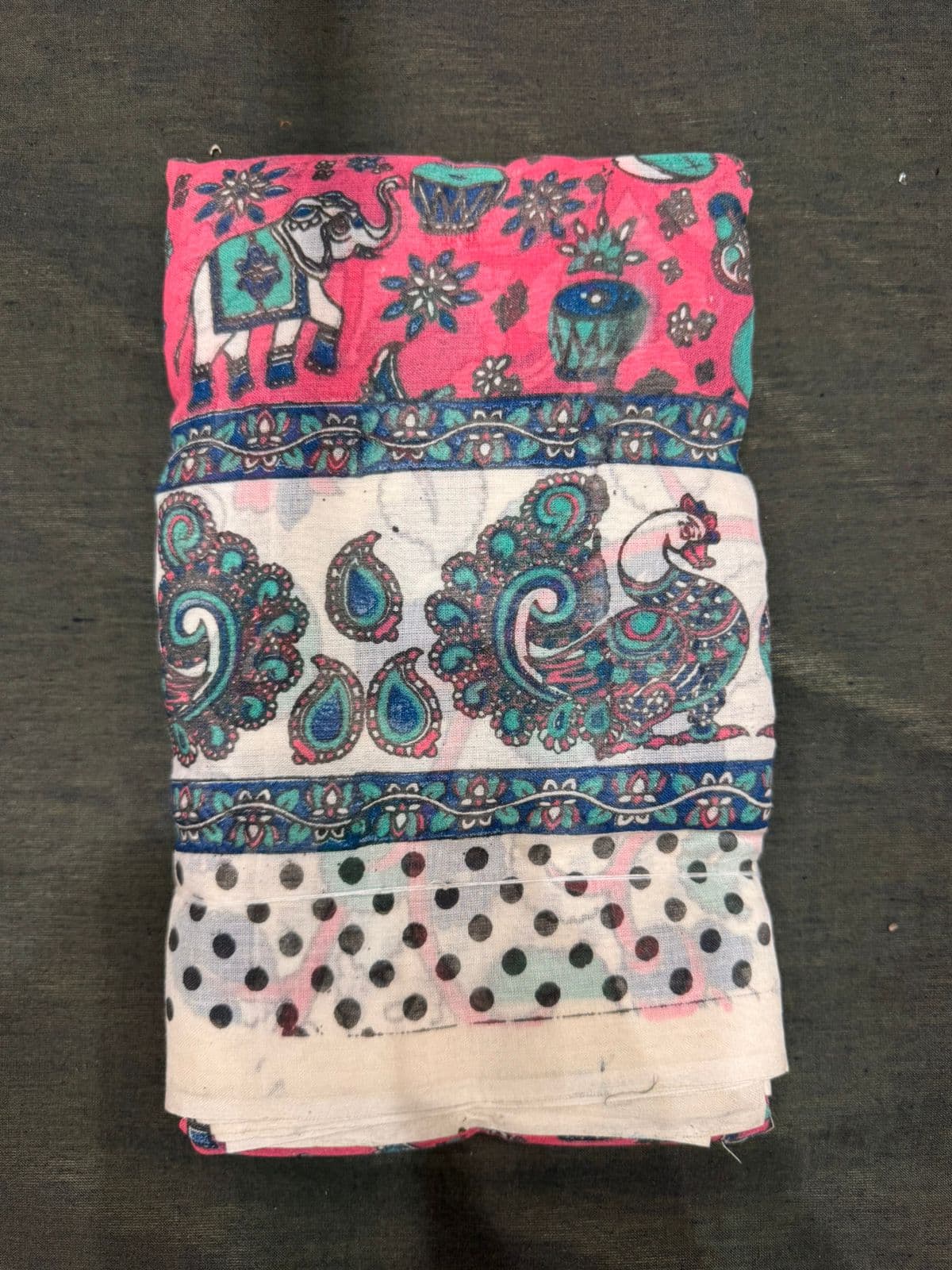 Kalamkari Practice Saree for Bharatanatyam Dance & Classes | Practice saree