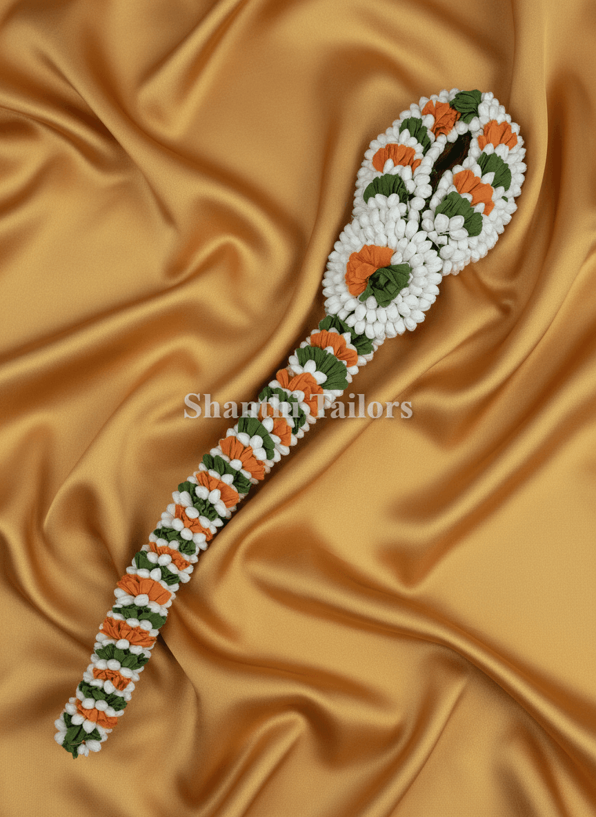 Bharatanatyam Jadai: Tricolor Hair Accessory for Arangetram